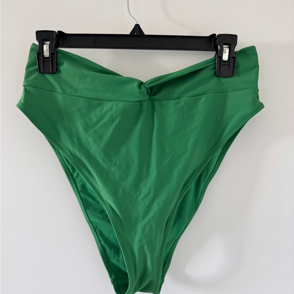 Aerie Green High-Cut Bikini Bottom